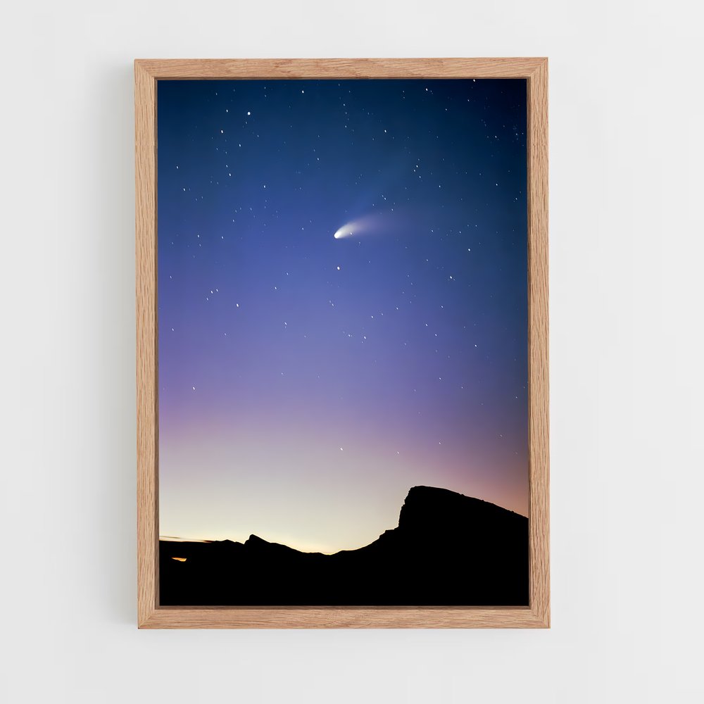 Poster Comète Lumineuse – affiche Univers (vue 4)